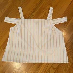Striped Off-Shoulder Women's Top 3X